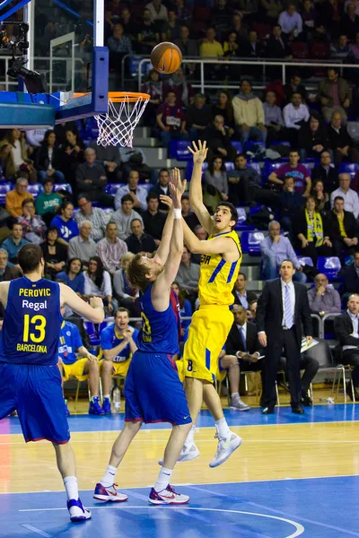 Koszykówka mecz barcelona vs maccabi — Zdjęcie stockowe