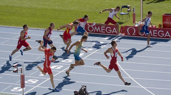 Лёгкая атлетика 100 метров — стоковое фото