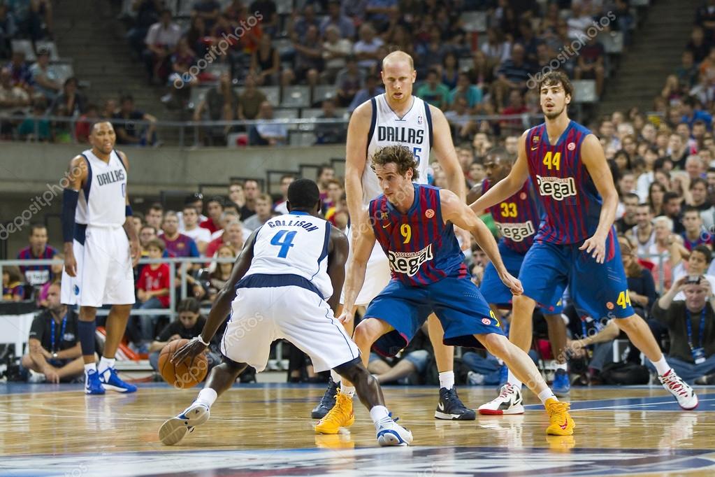 Barcelona vs Dallas Mavericks Stock Editorial Photo © natursports