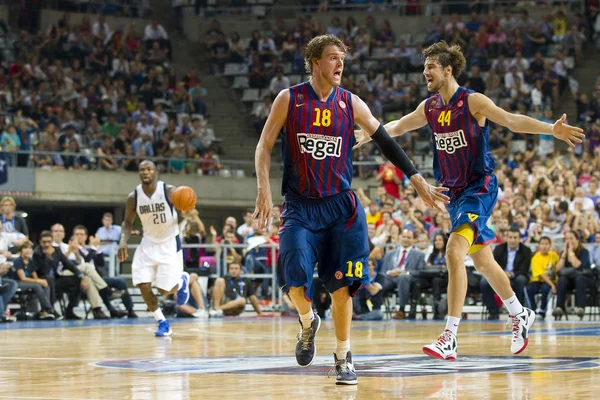 Barcelona vs Dallas Mavericks — Stock Photo, Image