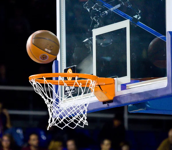 Ball inside the basket — Stock Photo, Image