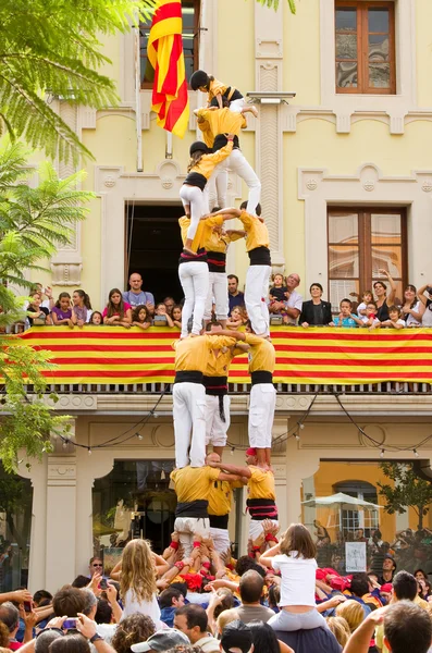 Human tower — Stock Photo, Image