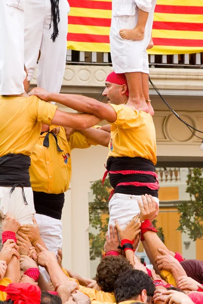 Human tower — Stock Photo, Image