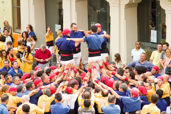 Human tower — Stock Photo, Image