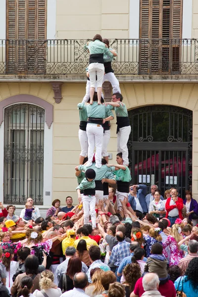 Torre umana — Foto Stock