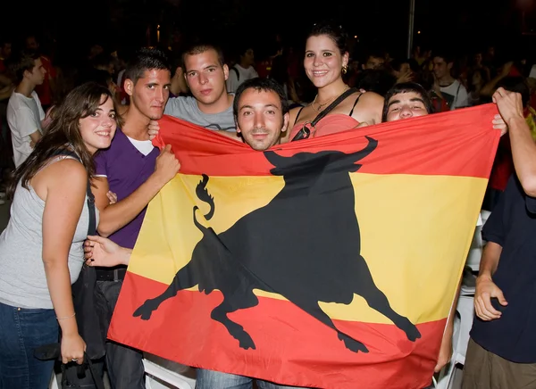 Spanische Unterstützer — Stockfoto