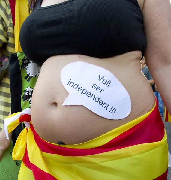 Political rally in Barcelona — Stock Photo, Image