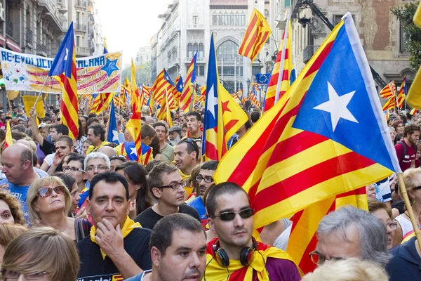 Political rally in Barcelona — Stock Photo, Image