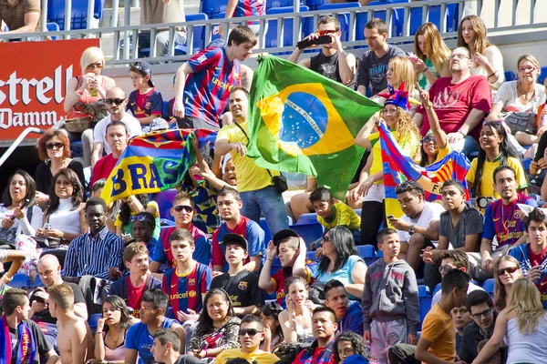 Tifosi di Barcellona — Foto Stock