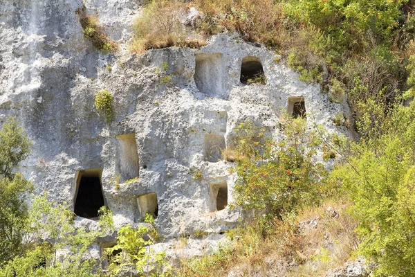 Necropolis of Pantalica — Stock Photo, Image