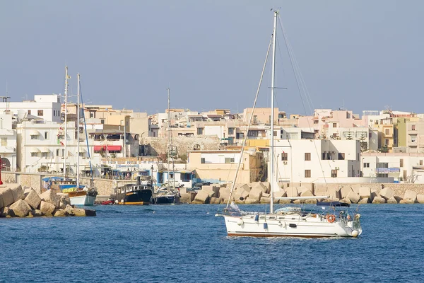 Puerto de Lampedusa — Foto de Stock