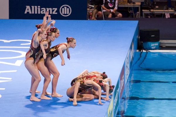 Synchronized swimming — Stock Photo, Image