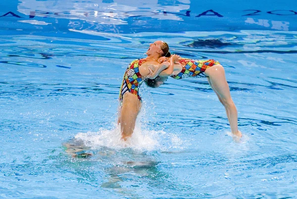 Synchronized swimming — Stock Photo, Image