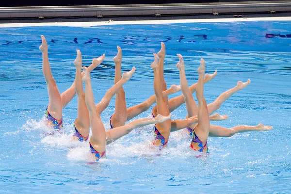 Synchronized swimming — Stock Photo, Image