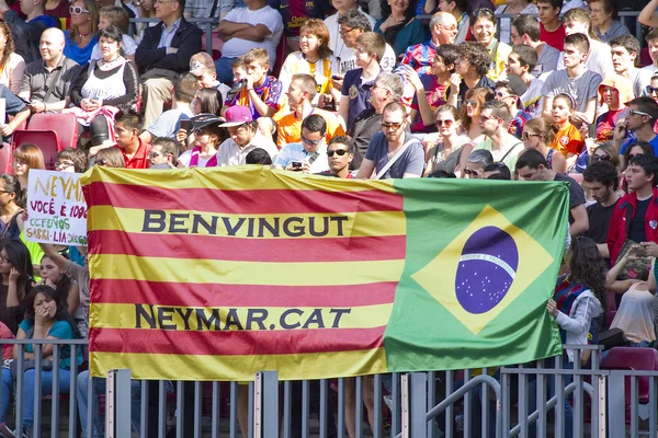 FC Barcelona-Anhänger — Stockfoto