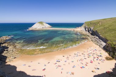 Beach of Covachos, Spain clipart