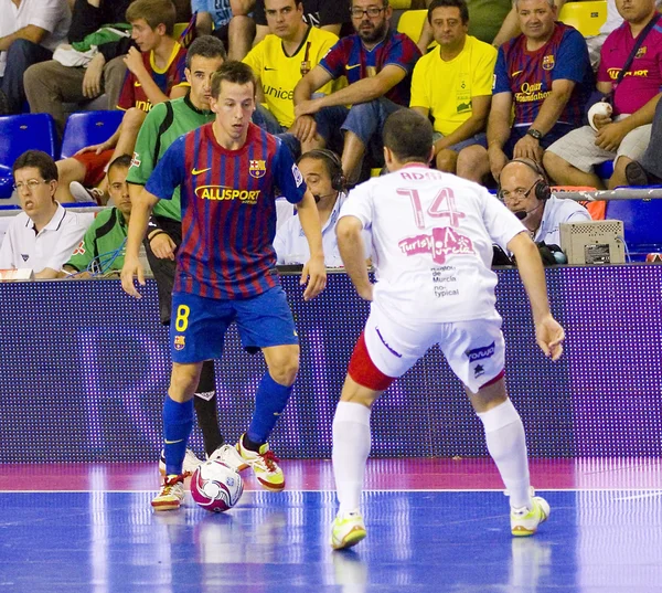 Futsalspiel fc barcelona vs el pozo — Stockfoto