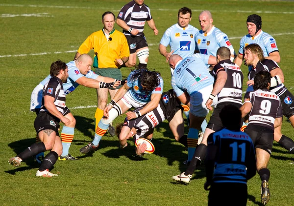 Rugby wedstrijd usap - brive — Stockfoto