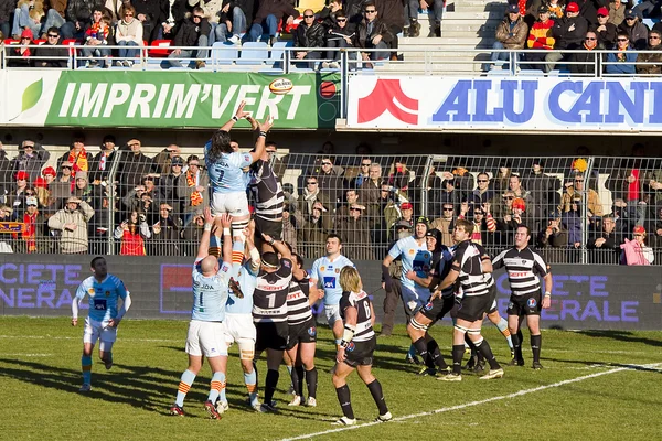 Rugby match USAP - Brive — Stockfoto