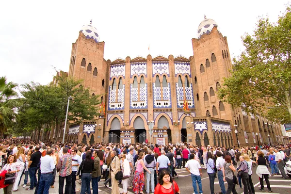 La areny walk byków, barcelona — Zdjęcie stockowe