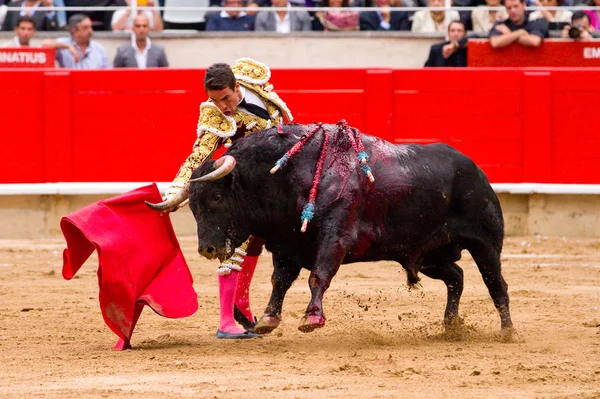 Barcelona'da Manzanares boğa güreşi — Stok fotoğraf