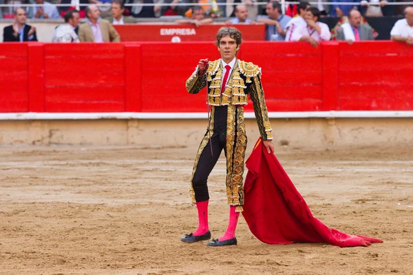 Jose tomas tjurfäktning i barcelona — Stockfoto