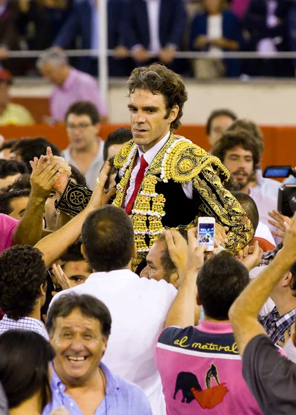 Jose Tomas bullfighting in Barcelona — Stock Photo, Image