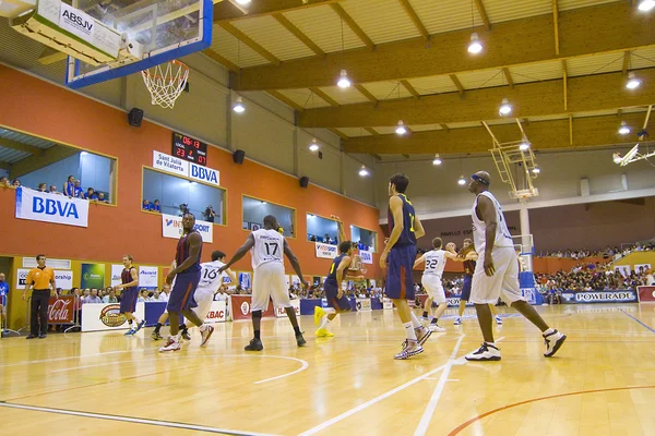 Basketbalový zápas barcelona vs joventut — Stock fotografie