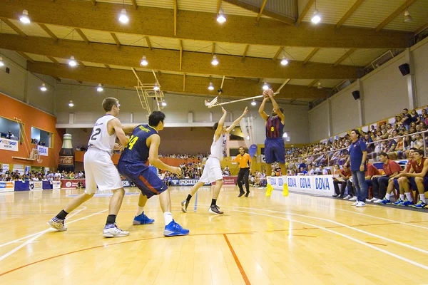 Basket match barcelona vs joventut — Stockfoto