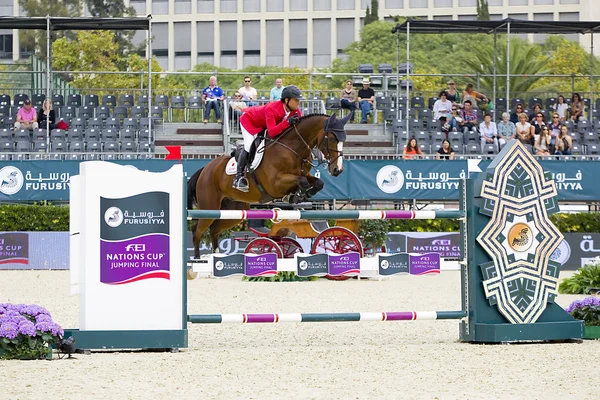 CSIO cavallo saltando furusiyya Coppa delle Nazioni — Foto Stock
