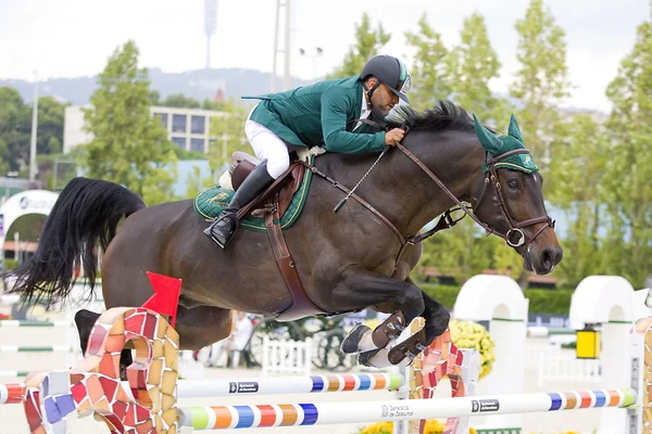 CSIO paard springen nations cup en furusiyya — Stockfoto