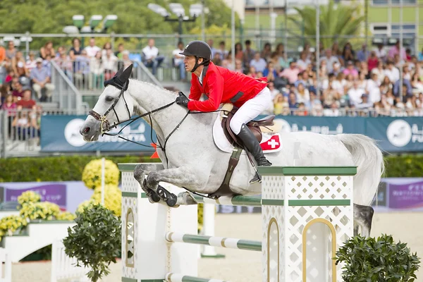 CSIO furusiyya mästerskapet för hästhoppning — Stockfoto