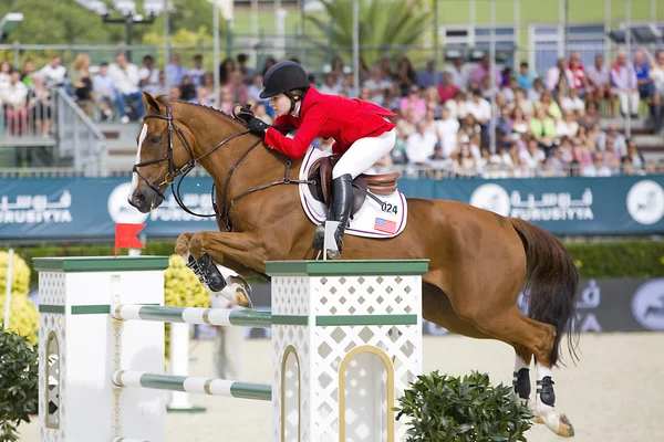 Csio cavalo saltando furusiyya Copa da — Fotografia de Stock