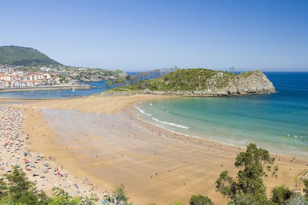 Strand van lekeitio, Spanje — Stockfoto