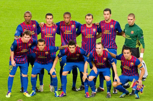 Equipo FC Barcelona — Foto de Stock