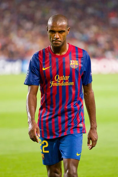 Eric Abidal in action — Stock Photo, Image