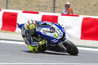 Valentino Rossi racing clipart