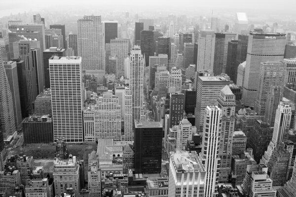 View of Manhattan, New York.