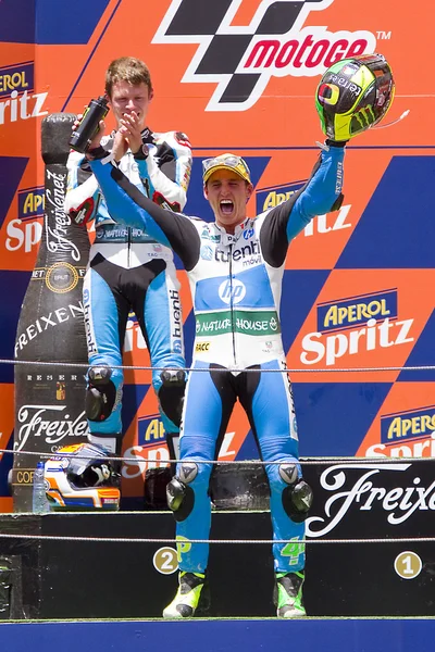 Pol Espargaro in the podium — Stock Photo, Image