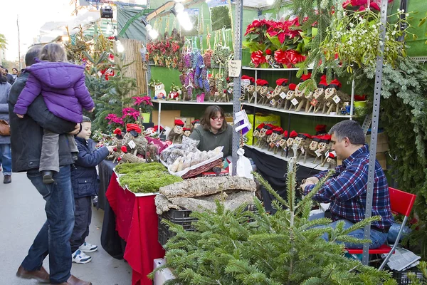 Santa Llucia Fair, Barcelona — Stok Foto