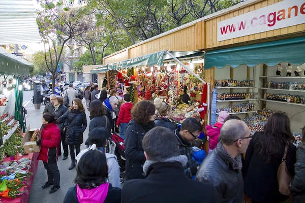 Feira de Natal em Barcelona — Fotografia de Stock