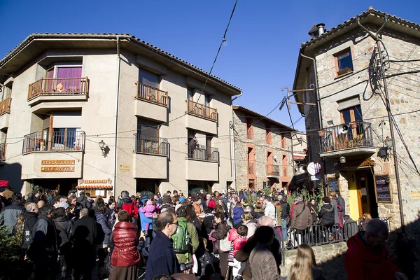 Kerstmarkt in espinelves, Spanje — Stockfoto