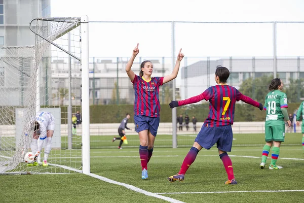 FC Barcelona partida de futebol feminino — Fotografia de Stock