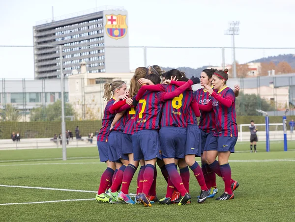 FC Barcelona women's football match — Stock Photo, Image