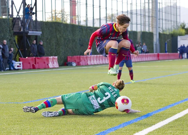 FC Barcellona partita di calcio femminile — Foto Stock