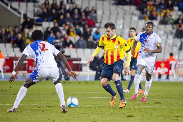 Cesc Fabregas - Selección de Cataluña Imágenes de stock libres de derechos