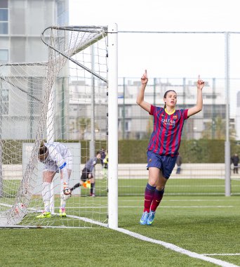 FC barcelona kadınlar hedef kutlama