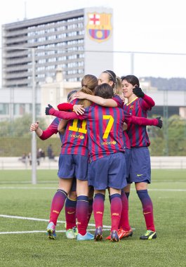 FC barcelona kadınlar hedef kutlama