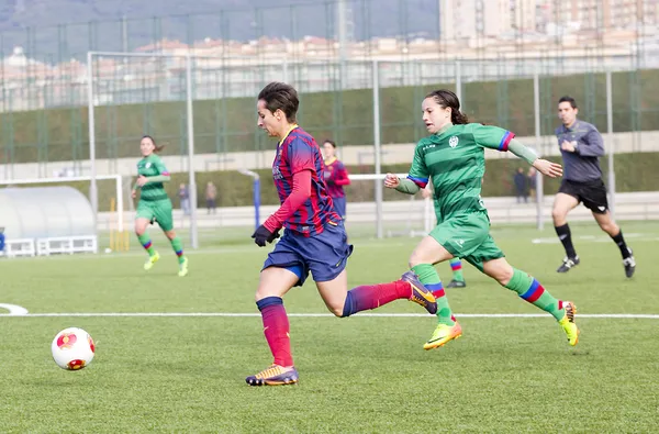 Women soccer match FC Barcelona vs Levante — Stock Photo, Image