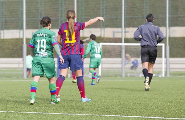 Women soccer match FC Barcelona vs Levante — Stock Photo, Image